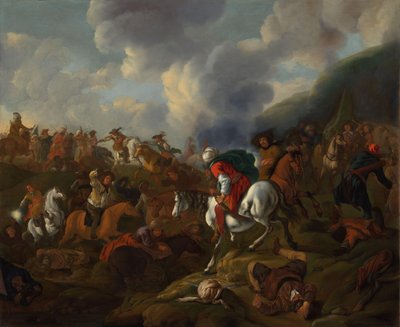 A Cavalry Encounter between Turkish Troops and the Troops of the Austrian Emperor by Jacques Muller