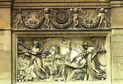 Relief depicting an allegory of the signing of the Treaty of Presburg, 26th December 1805 by Jacques Philippe Lesueur