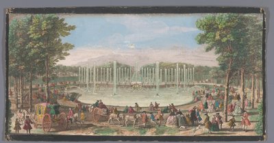 View of the Basin of Neptune in the Garden of Versailles by Jacques Rigaud (possibly)