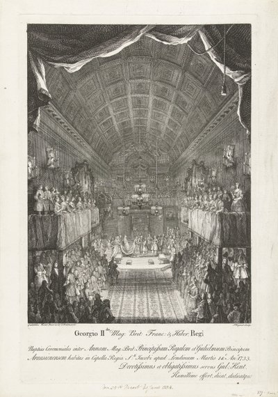 Marriage of William IV with Princess Anna, 1734 by Jacques Rigaud