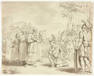 Alexander Before High Priest by Jacques Stella