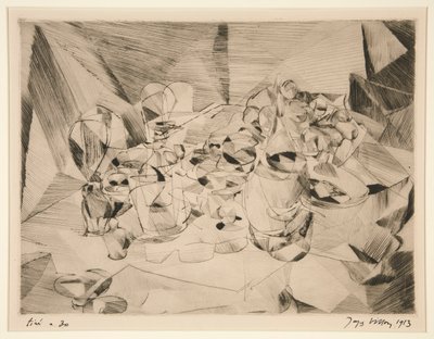 The Set Table by Jacques Villon