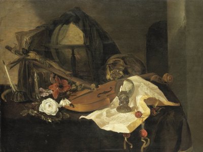 Vanitas Still Life by Jacques de Claeuw