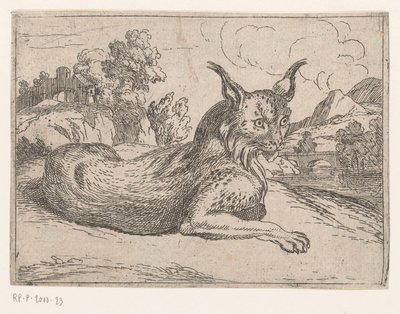 Lynx (Animals in Landscapes) by Jacques de Fornazeris (attributed to)