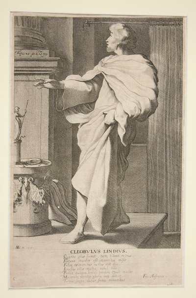 Cleobulus Lindius, #6 from the series The Seven Wise Men of Greece by Jacques de Gheyn III