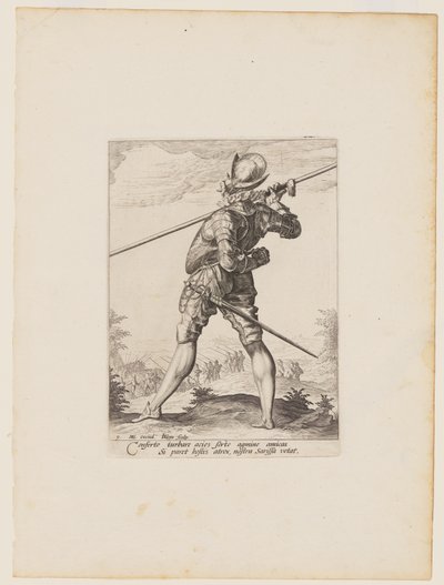 Pikeman, from Officers and Soldiers of the Bodyguard of Emperor Rudolph II by Jacques de Gheyn II