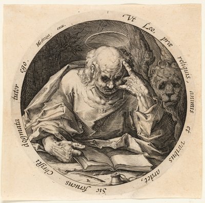 Saint Mark, plate two from The Four Evangelists by Jacques de Gheyn II