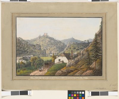 Jacob Alt: The Old Castle and the Temple at Liechtenstein by Jakob Alt