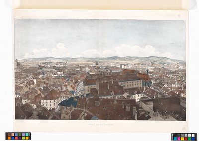 Panorama of Vienna towards the West, from St. Peter