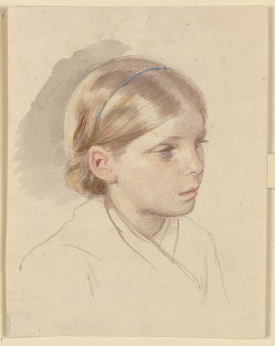 Peasant Girl Sitting on the Ground by Jakob Becker