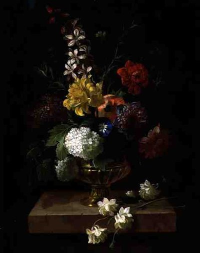 Still Life of Flowers in an Urn by Jakob Bogdani or Bogdany