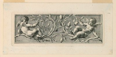 Vignette with Angels and Instruments of the Passion by Jakob Frey
