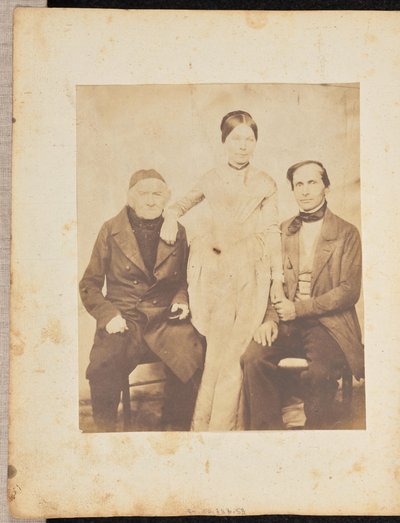 Portrait of a Woman and Two Men by Jakob Höflinger
