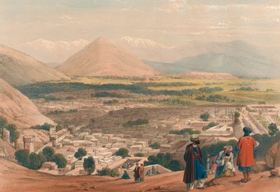 The Balla Hissar and City of Caubul, from the Upper Part of the Citadel by James (after) Atkinson