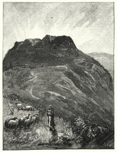 The Traditional Mount of Beautitudes by James (after) Clark