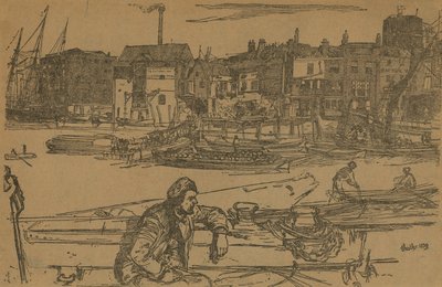 Black Lion Wharf by James Abbott McNeill Whistler