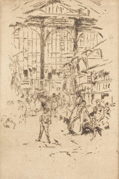 Clothes Exchange, No.II by James Abbott McNeill Whistler