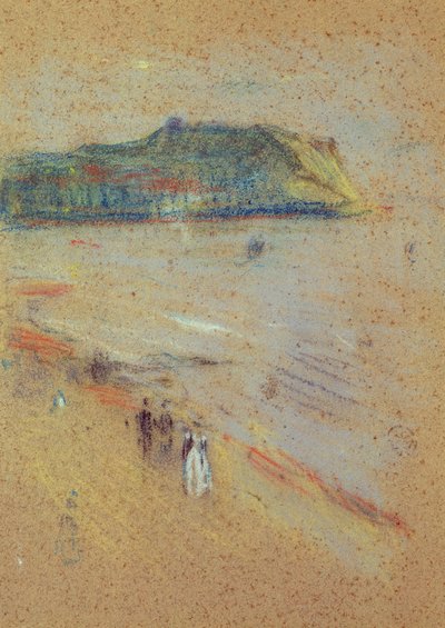 Figures on a Beach Near Cliffs by James Abbott McNeill Whistler