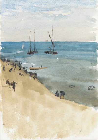 Green and Silver - The Bright Sea, Dieppe by James Abbott McNeill Whistler