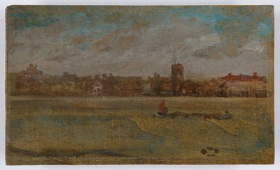 Harmony in Brown and Gold: Old Chelsea Church, probably 1884 by James Abbott McNeill Whistler