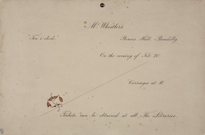 Invitation to Mr. Whistler