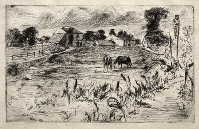 Landscape with the Horse, 1859 by James Abbott McNeill Whistler