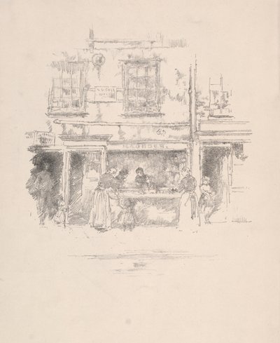 Maunders Fish Shop, Chelsea, 1890 by James Abbott McNeill Whistler