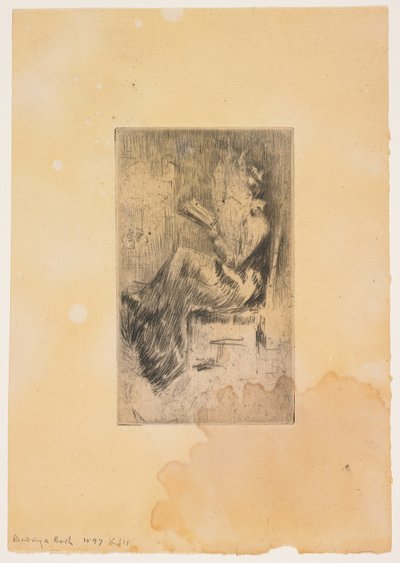Reading a Book by James Abbott McNeill Whistler
