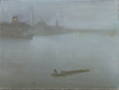 Thames - Nocturne in Blue and Silver by James Abbott McNeill Whistler