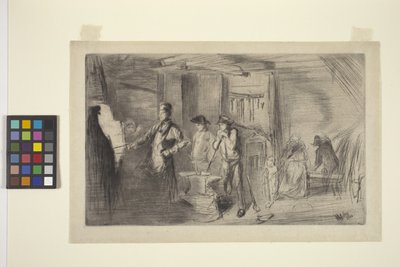 The Forge by James Abbott McNeill Whistler