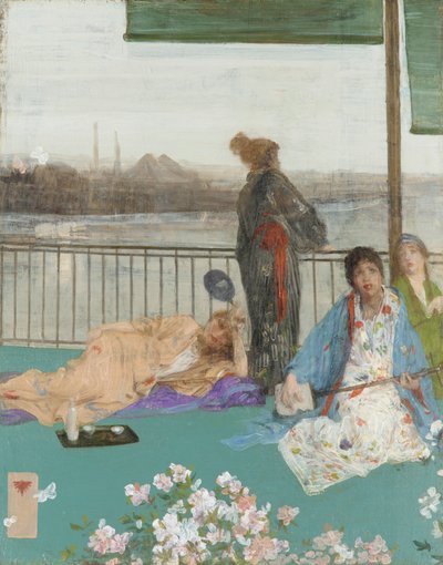 Variations in Flesh Colour and Green - The Balcony by James Abbott McNeill Whistler