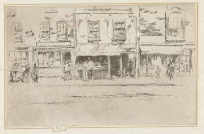 Fish Shop in Chelsea by James Abbott McNeill Whistler