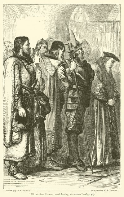 All this time Cranmer stood hearing his sermon by James Abbott Pasquier