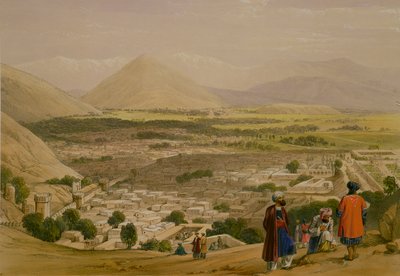 The Balla Hissar and City of Caubul, from the Upper Part of the Citadel, from 