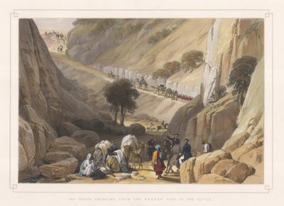 The troops emerging from the narrow part of the defile by James Atkinson