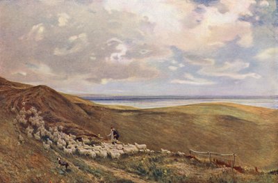 On the South Downs Near Brighton by James Aumonier