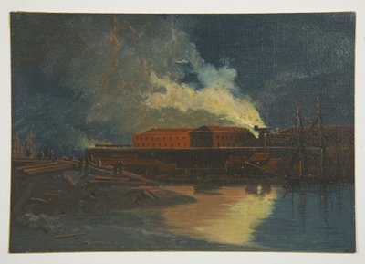 Bristol Riots: Burning of the New Gaol by James Baker Pyne