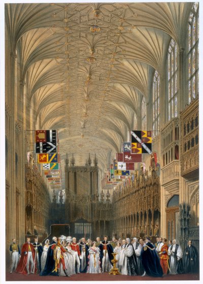 Queen Victoria and Prince Albert at a service in St George