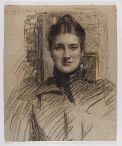Portrait of Minnie Clark by James Carroll Beckwith