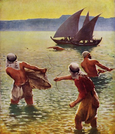 Fishing in the Lake of Galilee by James Clark