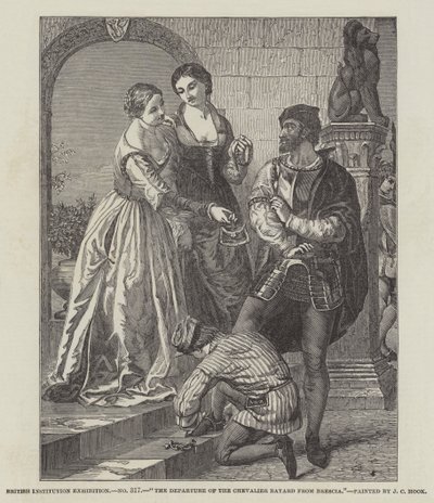 The Departure of the Chevalier Bayard from Brescia by James Clarke Hook
