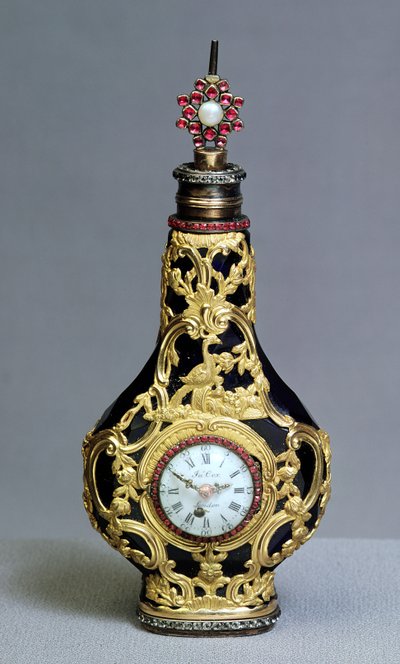 Scent Flask with Watch and Compass by James Cox