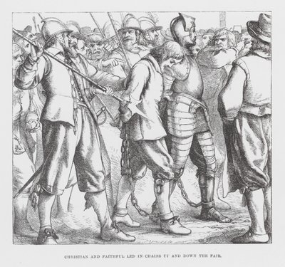 Christian and Faithful Led in Chains up and down the Fair by James Dawson Watson