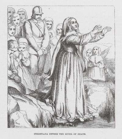 Christiana Enters the River of Death by James Dawson Watson