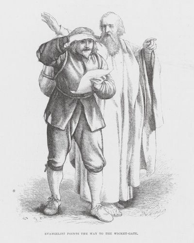 Evangelist Points the Way to the Wicket-Gate by James Dawson Watson