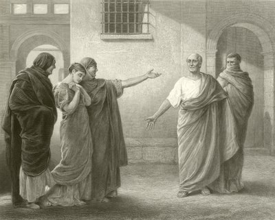 Volumnia Reproaching Brutus and Sicinius by James Dromgole Linton