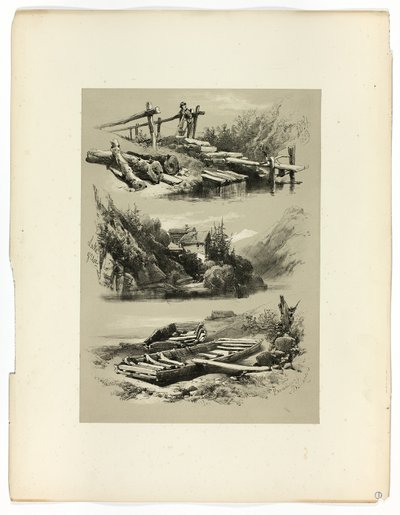 Lake of Uri and Brunnen, from Picturesque Selections by James Duffield Harding