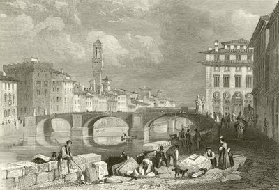 The Bridge of Santa Trinita by James Duffield Harding