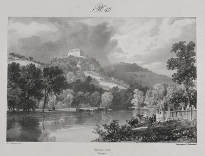 Picturesque and Romantic Travels through Old France. Auvergne: Château Neuf by James Duffield Harding