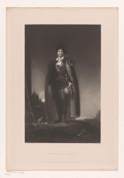 Portrait of John Philip Kemble as Hamlet by James Egan